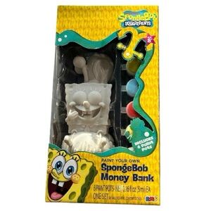 Paint Your Own SpongeBob Money Bank New sealed in Box Art and Crafts Nickelodeon